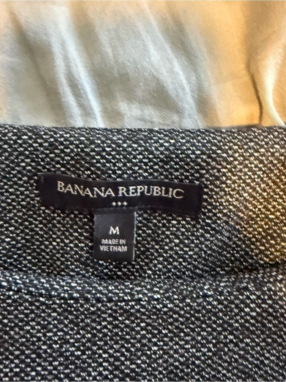 Banana Republic Women’s Medium Gray Marled Knit Sweater 3/4 Sleeve Top